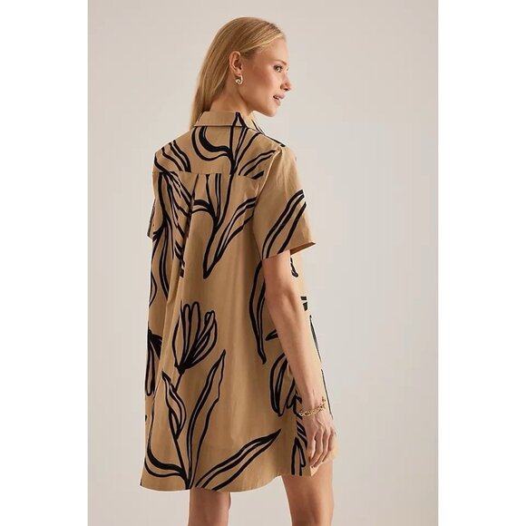 NWT Size LP -The Pollie Short-Sleeve Cotton Swing Tunic Mini Dress (NWT US$ 148) - Picture 5 of 16